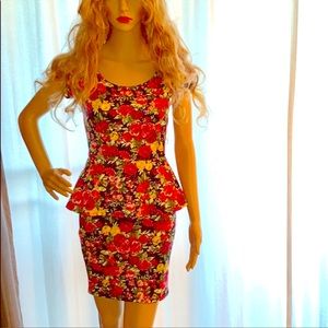 Floral pencil dress